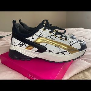 Black & Gold Sneakers